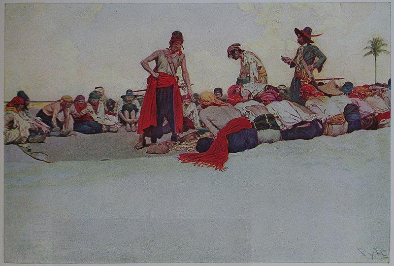 Howard Pyle So the Treasure was Divided oil painting picture